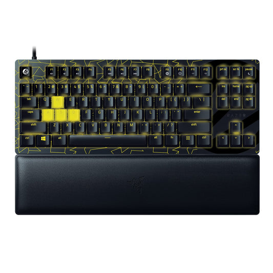 Razer Huntsman V2 TKL Gaming Keyboard: Fast Linear Optical Switches Gen2  Sound Dampeners  8000Hz Polling Rate  Detachable Type-C Cable  UV-Coated Keycaps  Wrist Rest - ESL Edition