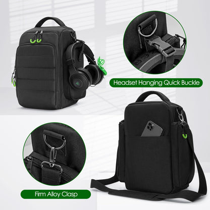 PGmoon Travel Carrying Case for Xbox Series X - Protective Black Bag for Console, Controllers, Cables & Game Discs (Model: CAPG02301)