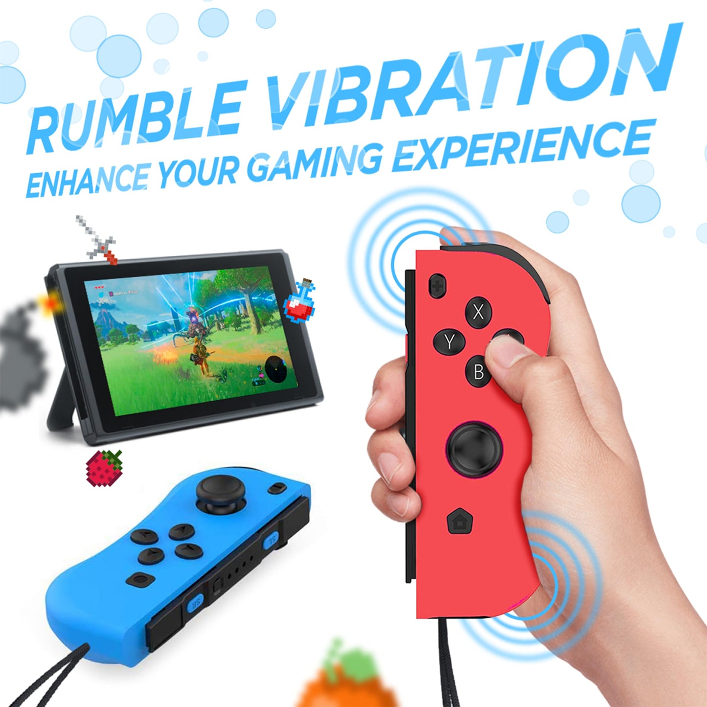 Skywin Game Storage Tower & Controller Stand, Universal Holder, 1 Pack, Black/Blue/Red, Model SW-2311-T1730KJCNSSB