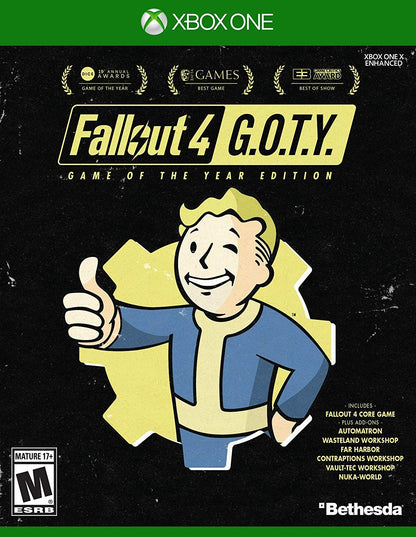 Bethesda Fallout 4 Game of The Year Edition - Xbox One, Model 17251, Ultimate RPG Experience