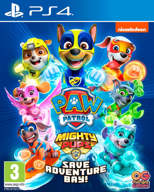 BANDAI NAMCO Entertainment PAW Patrol Mighty Pups PS4 Game - Adventure Bay Rescue, Model 114166