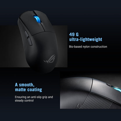 ASUS ROG Harpe Ace Mini Wireless Gaming Mouse - 49g Lightweight, 36K DPI, Tri-Mode Connectivity, Right-Handed, Black