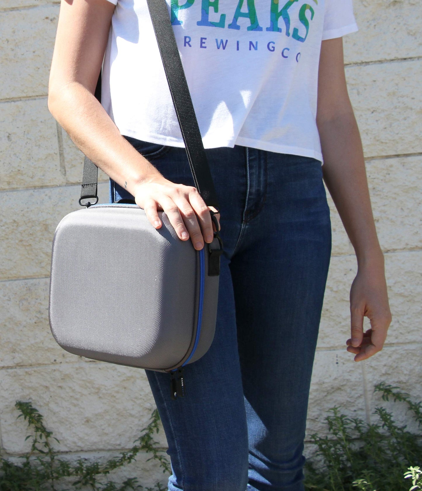 CASEMATIX Travel Case for Sega Genesis Mini - Black EVA9-5050 with Shoulder Strap