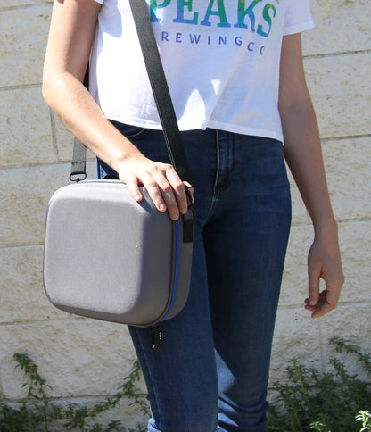 CASEMATIX Travel Case for Sega Genesis Mini - Black EVA9-5050 with Shoulder Strap