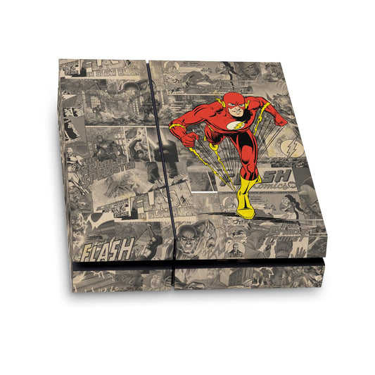 Head Case Designs Officially Licensed The Flash DC Comics Character Collage Comic Book Art Vinyl Sticker Gaming Skin Decal Cover Compatible With Sony PlayStation 4 PS4 Console