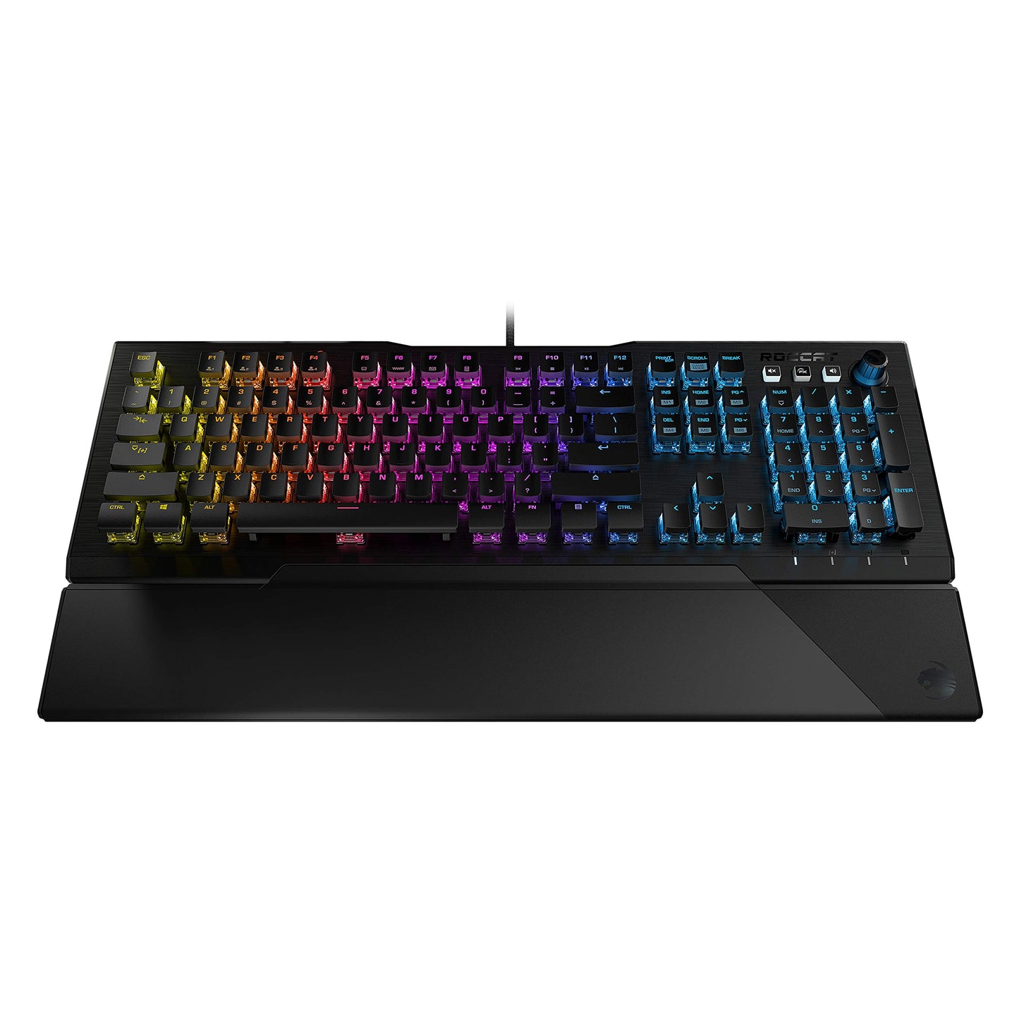 ROCCAT Vulcan 121 AIMO Full-size Gaming Keyboard - Linear Titan Switch, Per-key RGB Lighting, Anodized Aluminum, Black