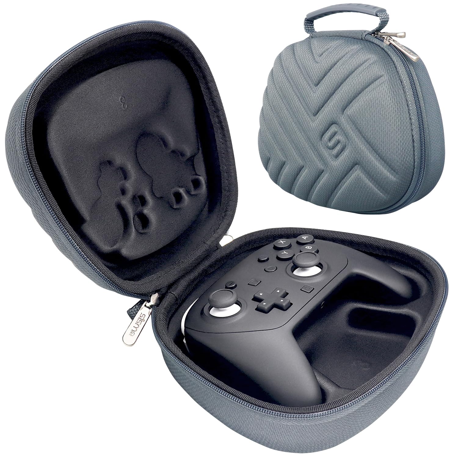 sisma Protective Case Compatible with Nintendo Switch 2 Pro Controller  Hard Shell Original Switch Controller Protection Travel Storage Case Portable Carrying Bag  Grey