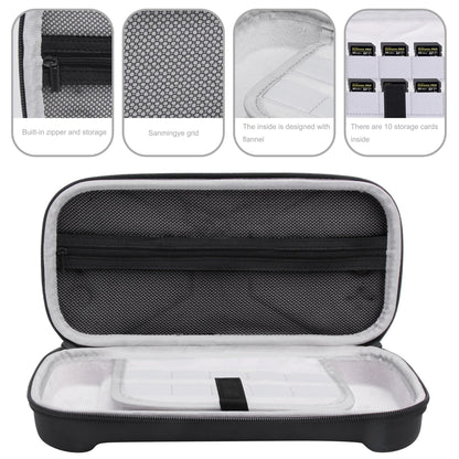 Suttkue Carrying Case for NS Switch 2 - Black Hard Shell Handbag with 2 Tempered Films & Transparent Handle