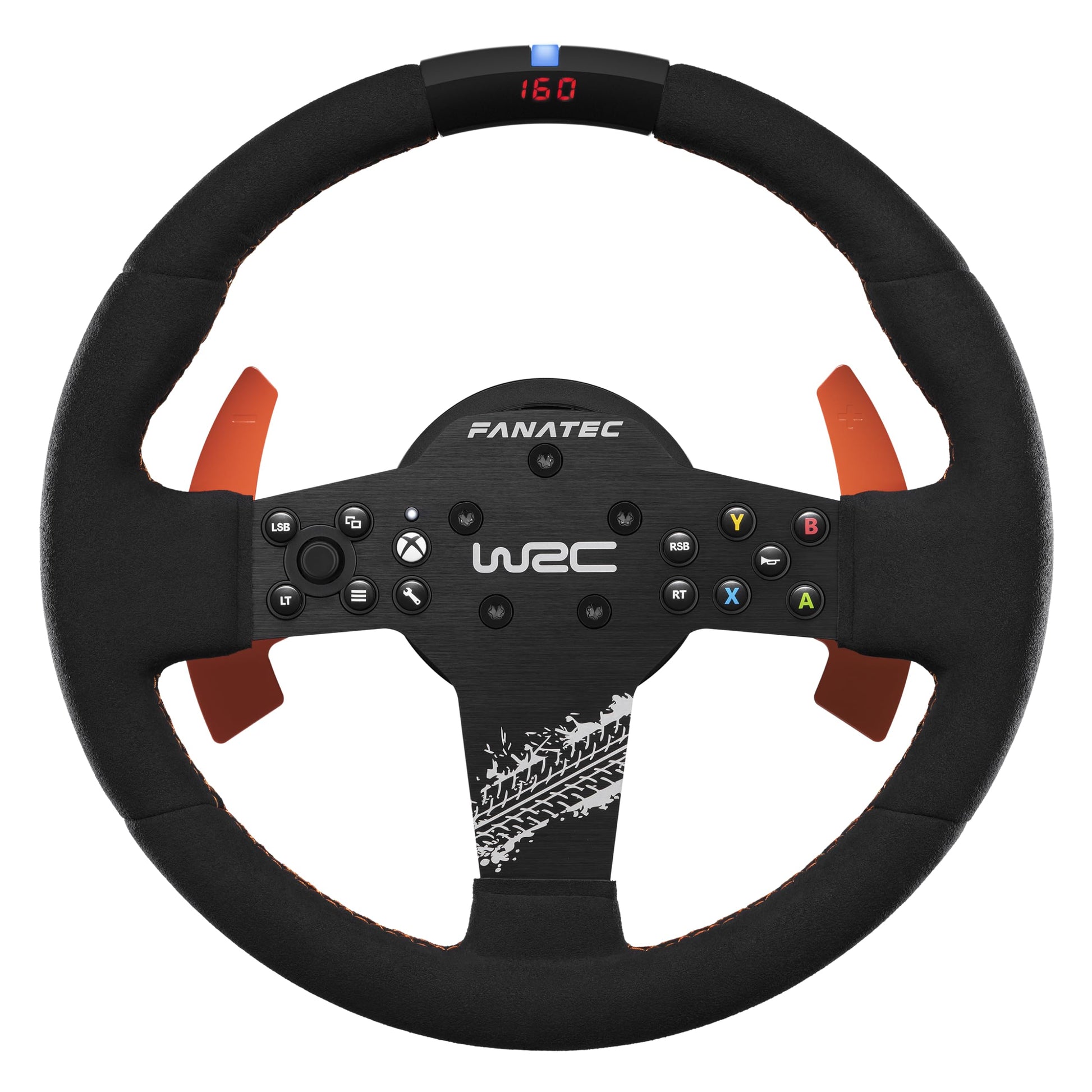 FANATEC CSL fine design Officially Licensed WRC Rally Sim Racing Steering Wheel - Alcantara Grip  Revremovee LED Display  Removable Paddles  Plug-and-Play for PC  Xbox Series X|S  Xbox One