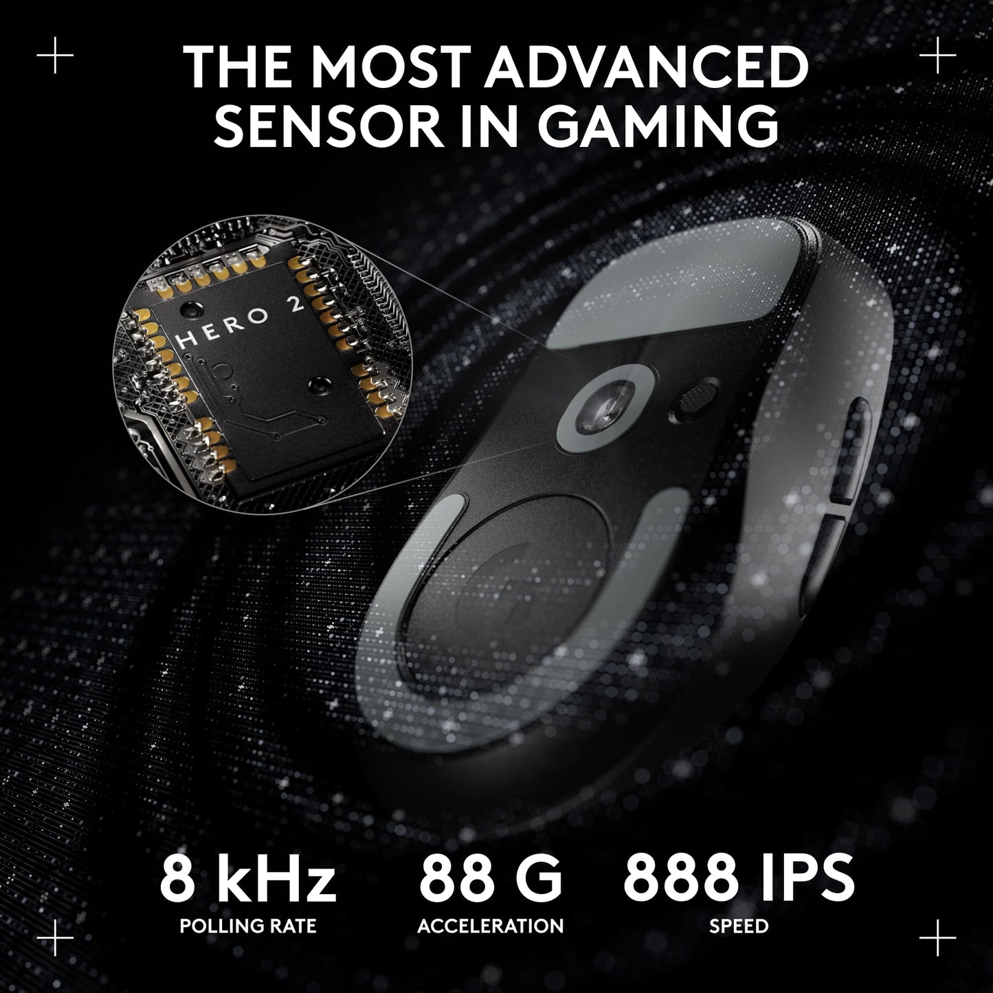 Logitech G PRO X Superlight 2c Wireless Gaming Mouse - 51g, Compact, 44K DPI, USB-C Charging, White, Model 910-007528