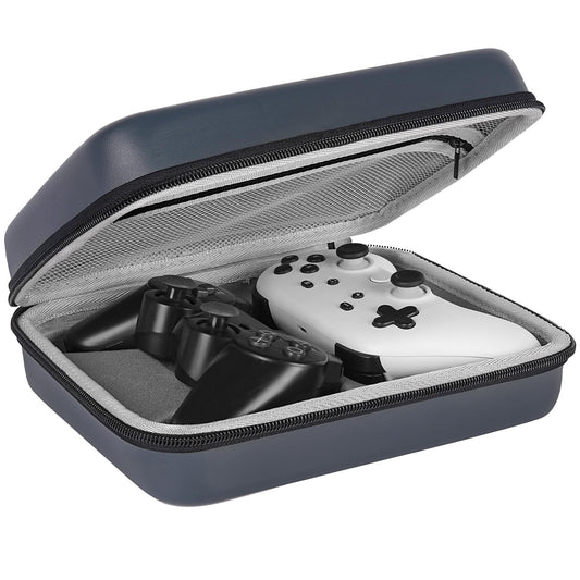 GEEKRIA Two Controllers Travel Carrying Bag Compatible with Sony PS5/PS4, Google Stadia with Internal Mesh Pocket Room for Cable