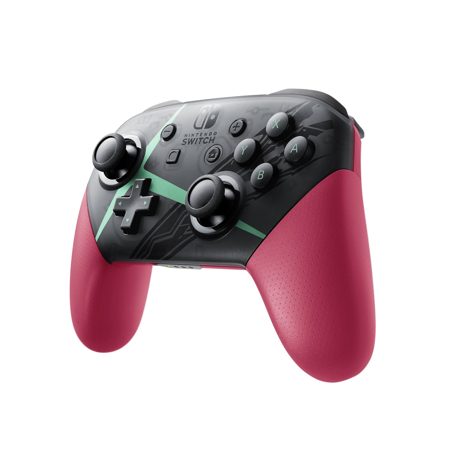 Nintendo Pro Controller - Xenoblade Chronicles 2 Edition for Nintendo Switch, Model HACAFSSKD, Vibrant Xenoblade Color