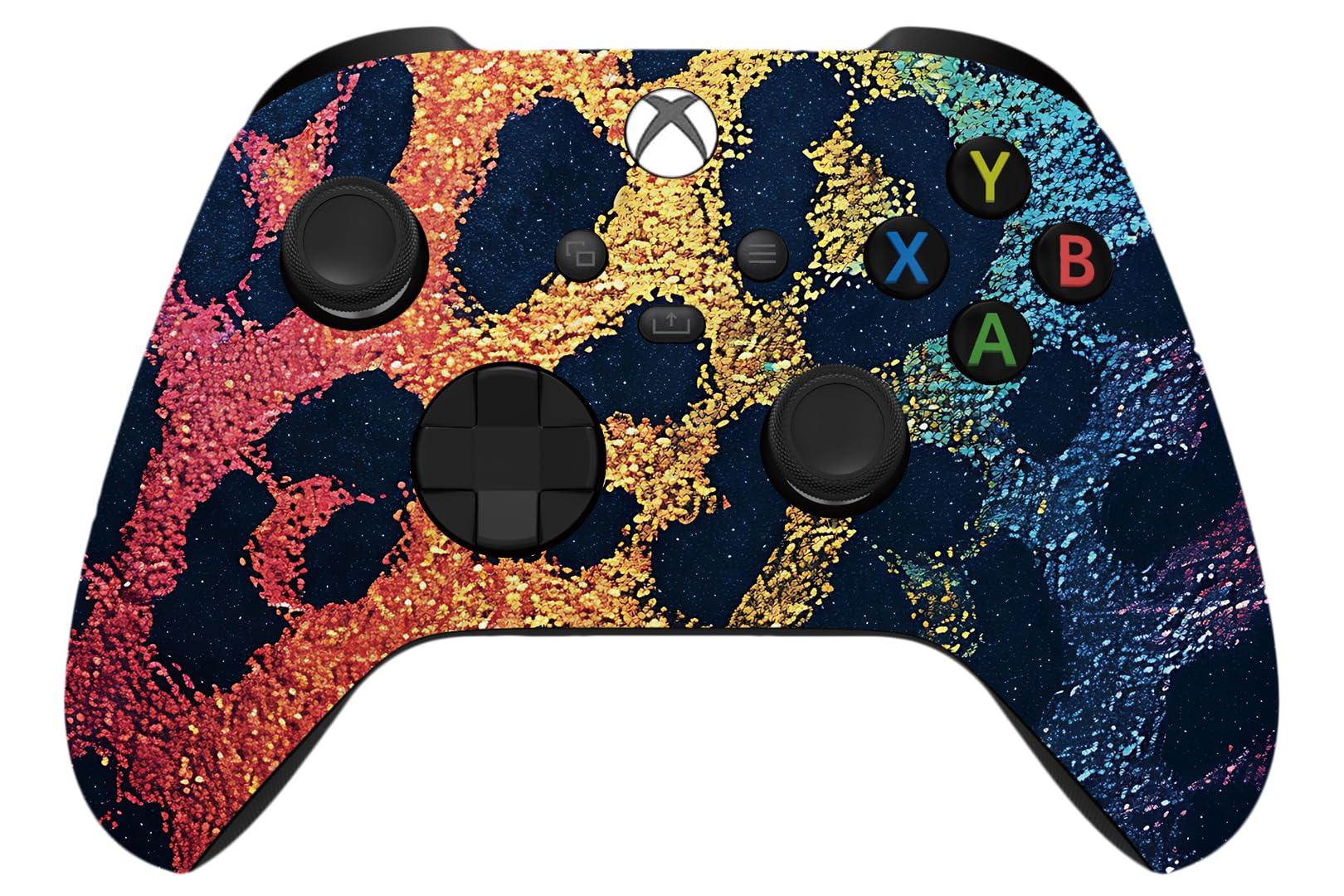ProControllers LLC Wireless Custom Controller Compatible with PC  Windows 10+  Series X/S & One (Series X/S Rainbow Cheetah)