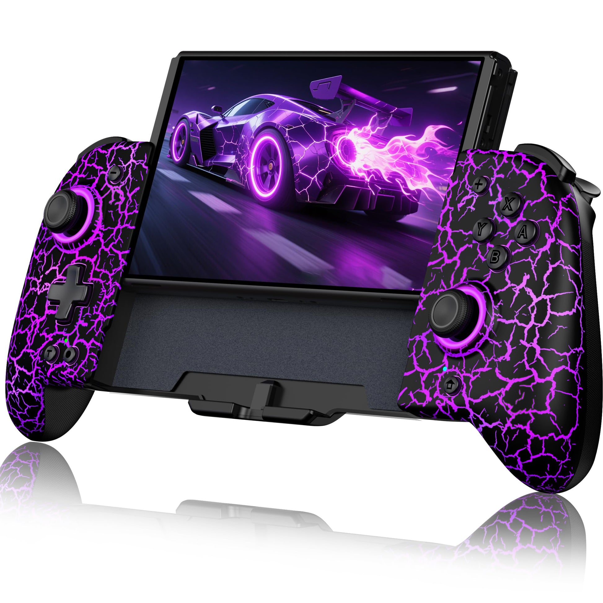 NealGamefy Switch Controllers Wireless Switch Pro Controller for Nintendo Switch/OLED Controller Upgrade Full-Size Ergonomic One Piece Handheld Controller with Programmable TURBO Vibration