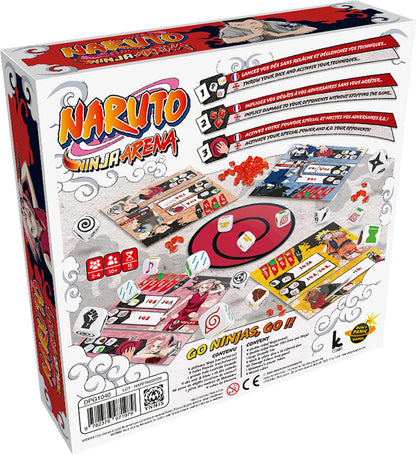 Japanime Games Naruto Ninja Arena Board Game | 1-4 Players | Ages 10+ | 15-30 Min Play Time | Model JPG504 | Plastic Material