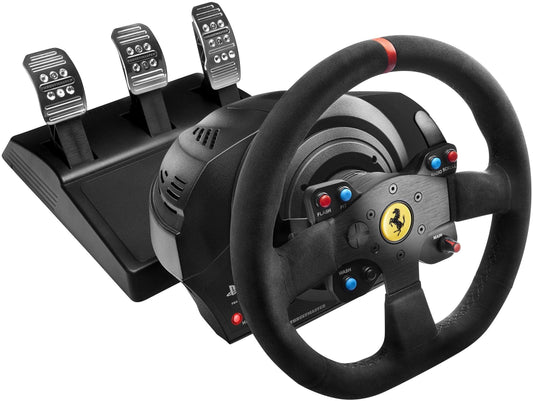 Thrustmaster T300 Force Feedback Ferrari Integral RW Alcantara Edition Racing Wheel (compatible w/ PS5  PS5 Pro  PS4 & PC)