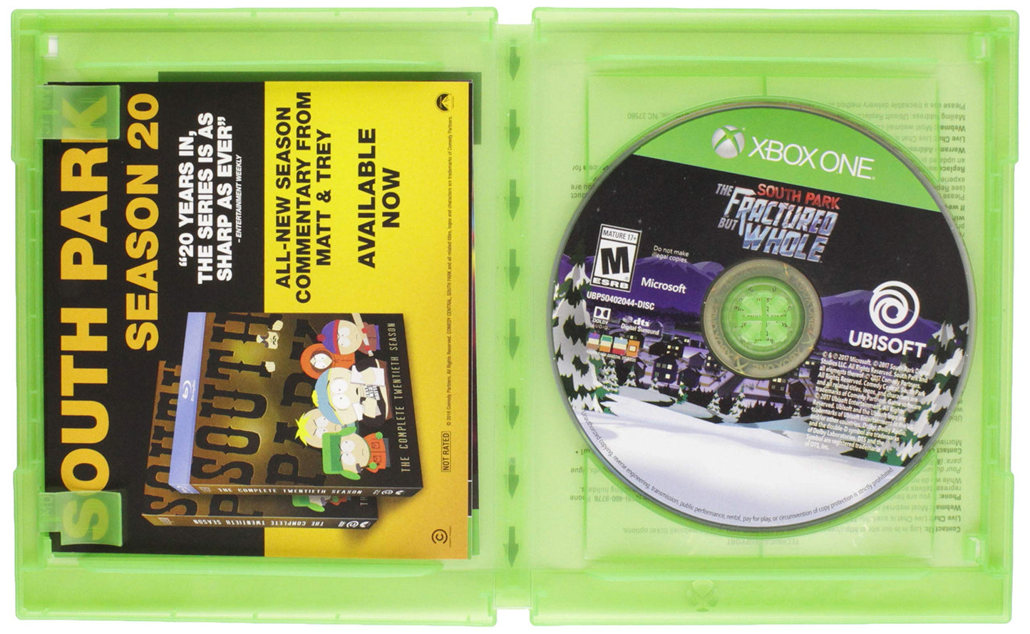 Ubisoft South Park: The Fractured but Whole - Xbox One Game, Model UG32, Red Color