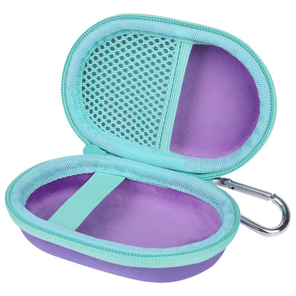 co2CREA Hard Case for Logitech POP Wireless Mouse - Purple + Daydream Mint Zipper, Model 20224131531
