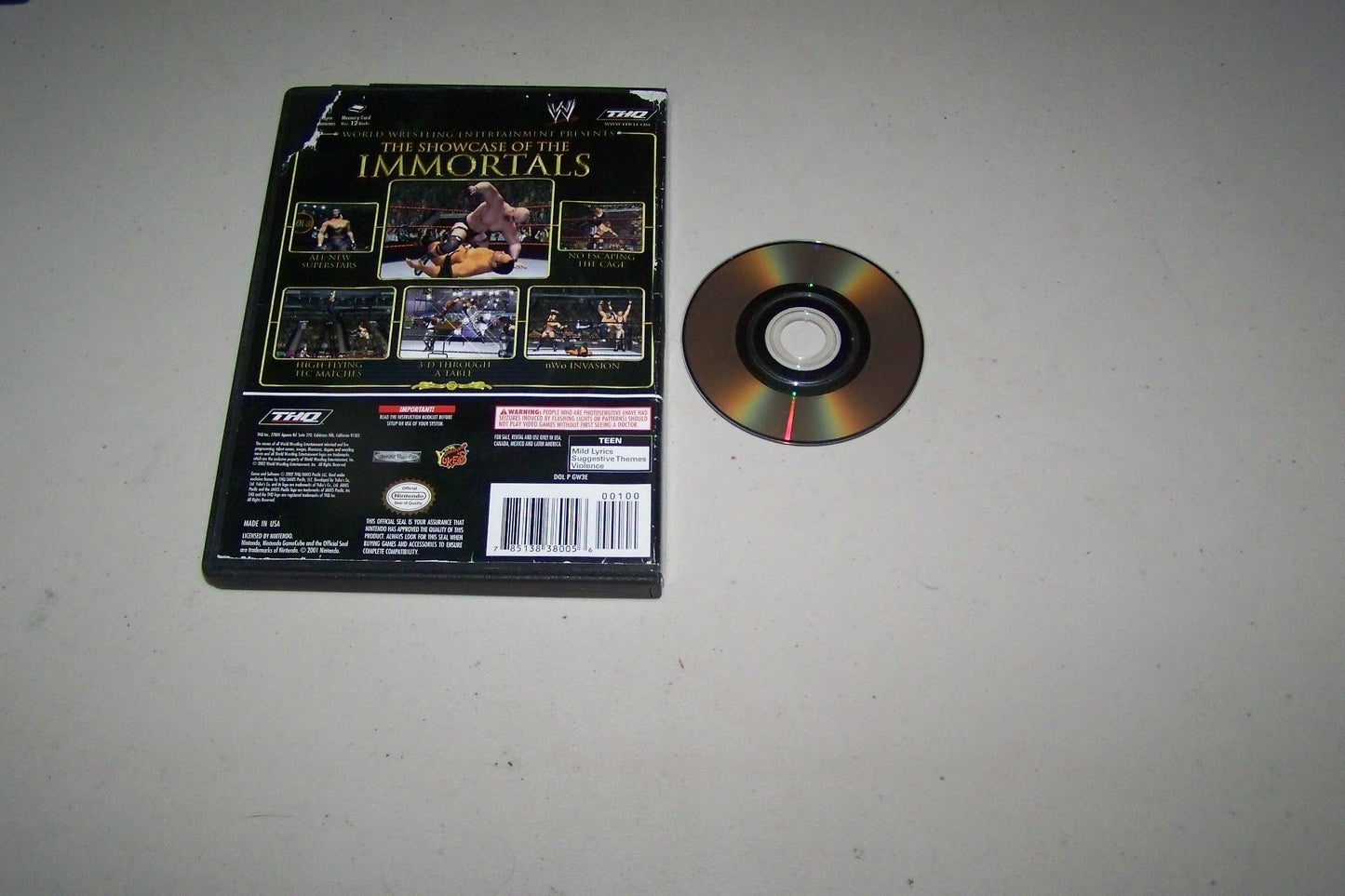 THQ WWE Wrestlemania X8 GameCube - Classic Wrestling Video Game