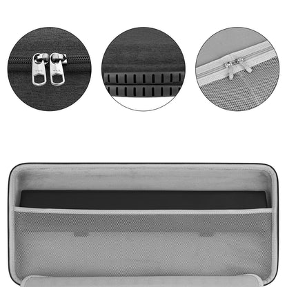 GEEKRIA Full Size Hard Shell Keyboard Case for 104-108 Key RGB Mechanical Keyboards, Grey, Model SMPJ169-06