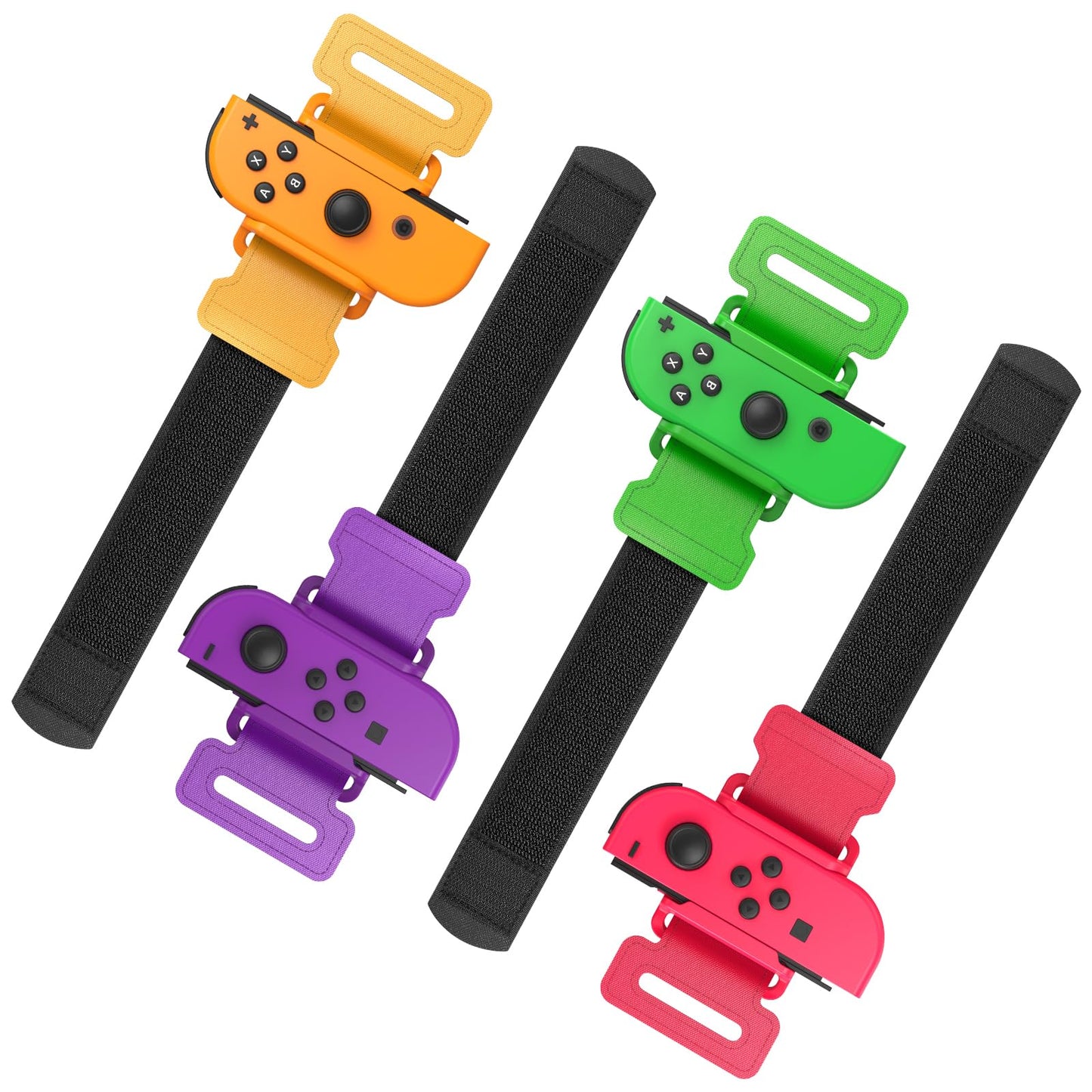 4 Pack Wrist Bands for Nintendo Switch Just-Dance 2026 2025 2024 2023 and for Zumba Burn It Up for Joy-Con  Adjustable Elastic Straps Switch Dance for Switch/OLED Joypad Controller for Adults/Kids