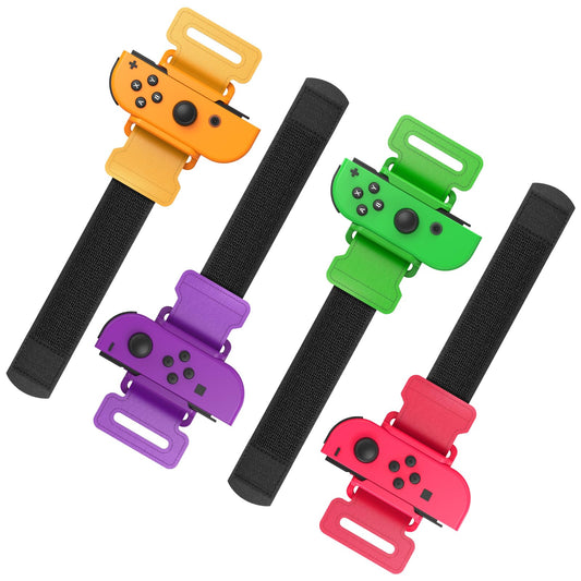 4 Pack Wrist Bands for Nintendo Switch Just-Dance 2026 2025 2024 2023 and for Zumba Burn It Up for Joy-Con  Adjustable Elastic Straps Switch Dance for Switch/OLED Joypad Controller for Adults/Kids