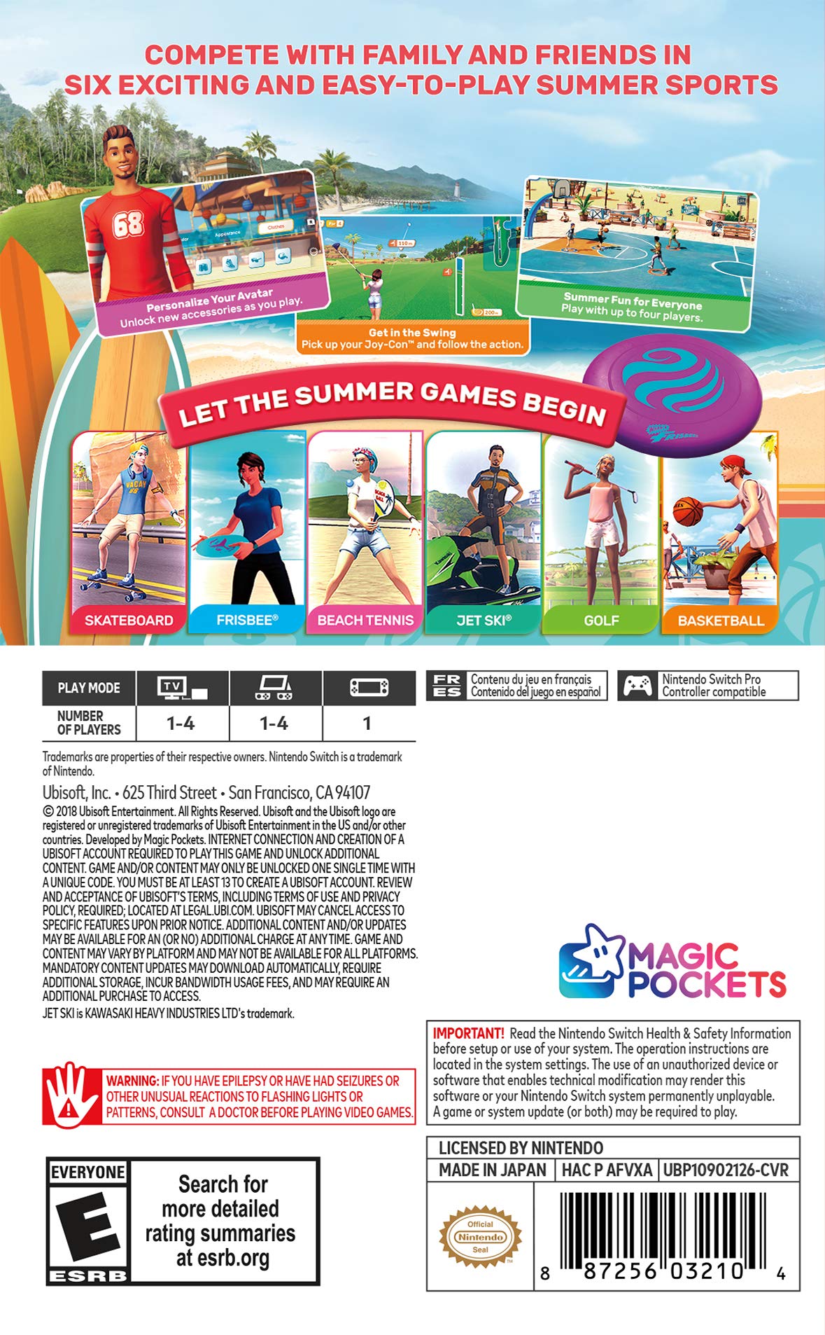 Ubisoft Sports Party - Nintendo Switch Standard Edition, Model UBP10902126