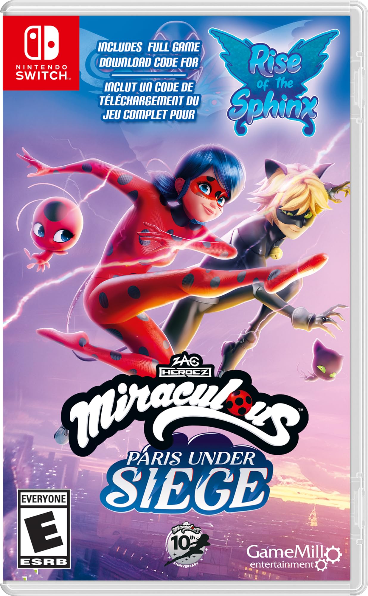 Miraculous: Rise of the Sphinx + Miraculous: Paris Under Siege Double Pack - Nintendo Switch (Amazon Exclusive Bundle)