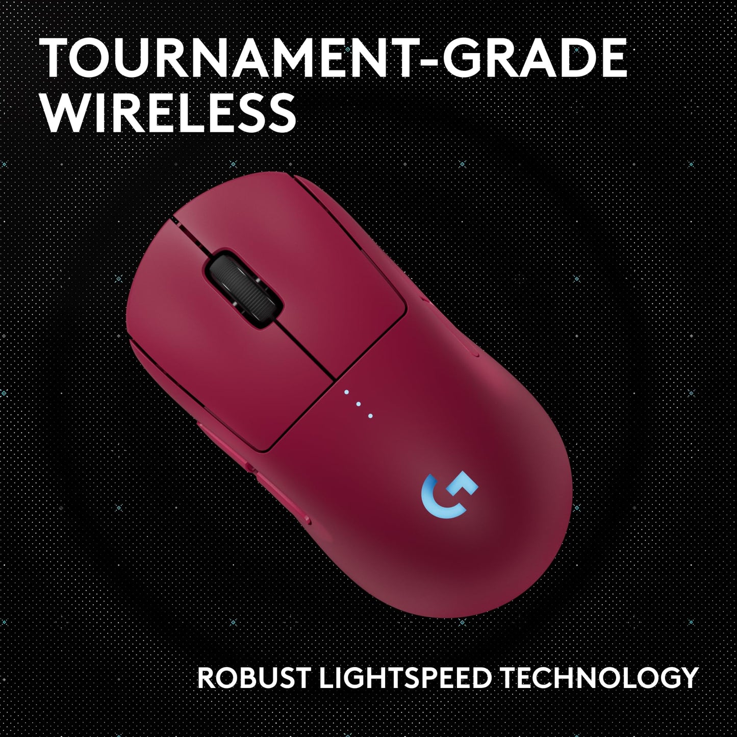 Logitech G PRO 2 Wireless Gaming Mouse, 44K DPI, USB-C, Magenta, Right/Left-Handed, Model 910-007291