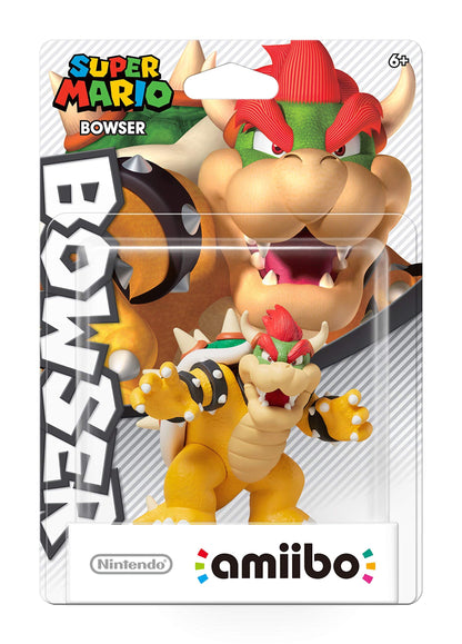 Nintendo Bowser Amiibo - Super Mario Bros Series - Plastic Figure - NVLCABAF - Bowser Color