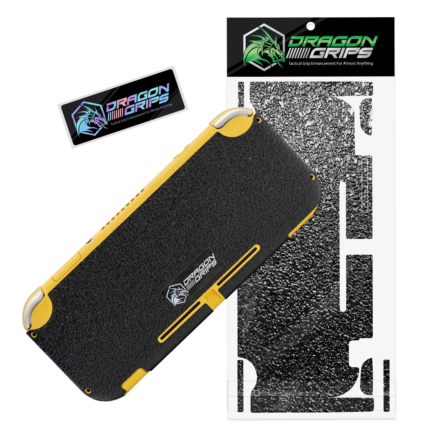Dragon Grips Nintendo Switch Lite Grip - Textured Rubber Controller Grips for Back Shell of Nintendo Switch Lite - Ultra Thin Non-Slip Precision Fit Accessory for Gaming Sessions  Made in USA
