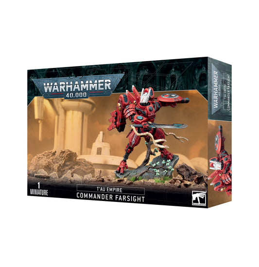 Games Workshop Warhammer 40,000 Tau Empire Commander Farsight Model 99120113086 Medium to Large Black