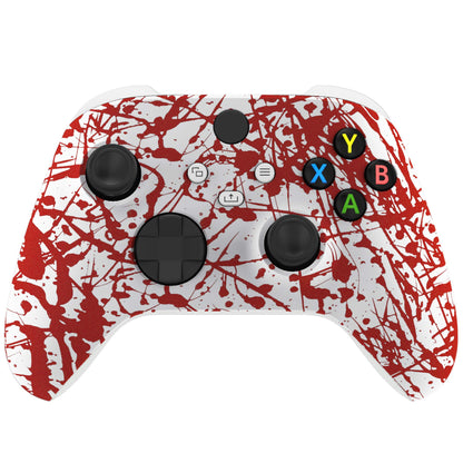 eXtremeRate Xbox Series X & S Controller Replacement Shell - Blood Scary-Theme Housing Cover, Model FX3S205
