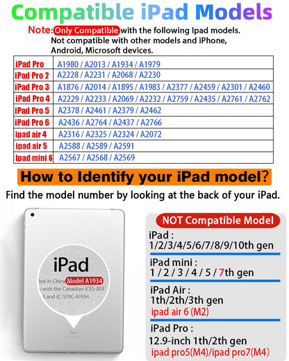 Gnanlen iPad Pencil 2nd Gen - Magnetic Wireless Charging, Compatible with iPad Pro 11/12.9, Air 4/5, Mini 6 - Yellow, Model Pencil