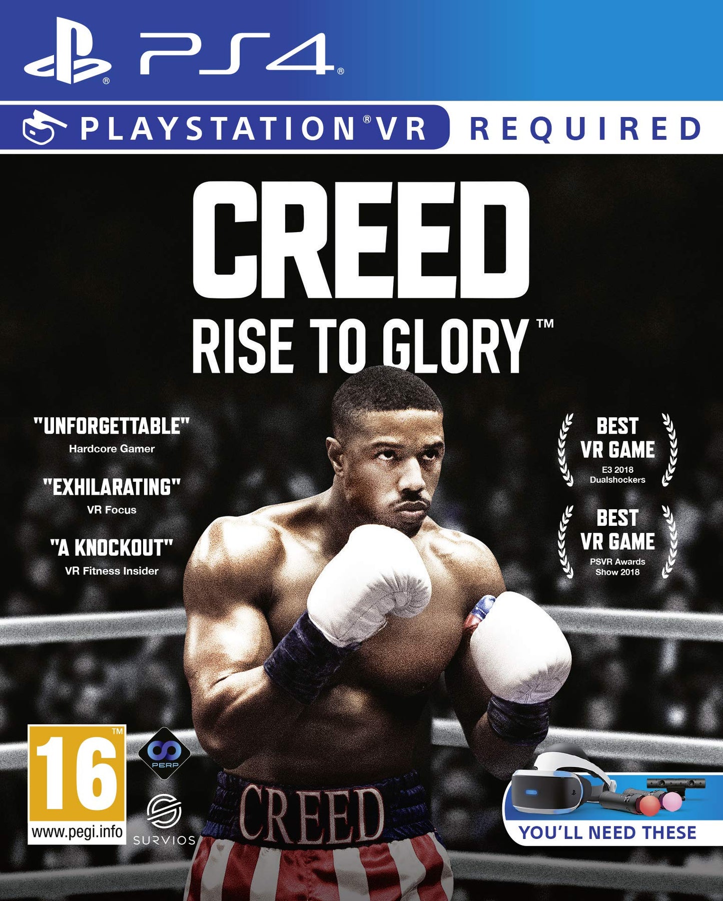 Perp Games Creed: Rise to Glory for PSVR (PS4) - Action-Packed VR Sports Game, Model PG000480