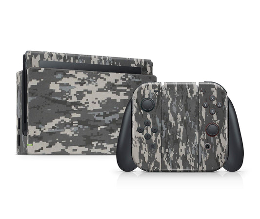 giZmoZ n gadgetZ Digital CAMO Skin Decal Vinyl Sticker Set for Nintendo Switch Console + 1 Controller, Model GNG-Switch-DIGITAL-SKINS