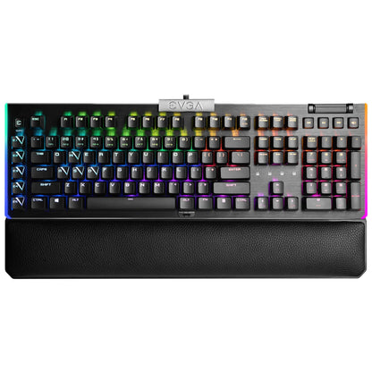 EVGA USB Z20 RGB Optical Mechanical Gaming Keyboard, Clicky Switches, Black, Model 812-W1-20US-KR