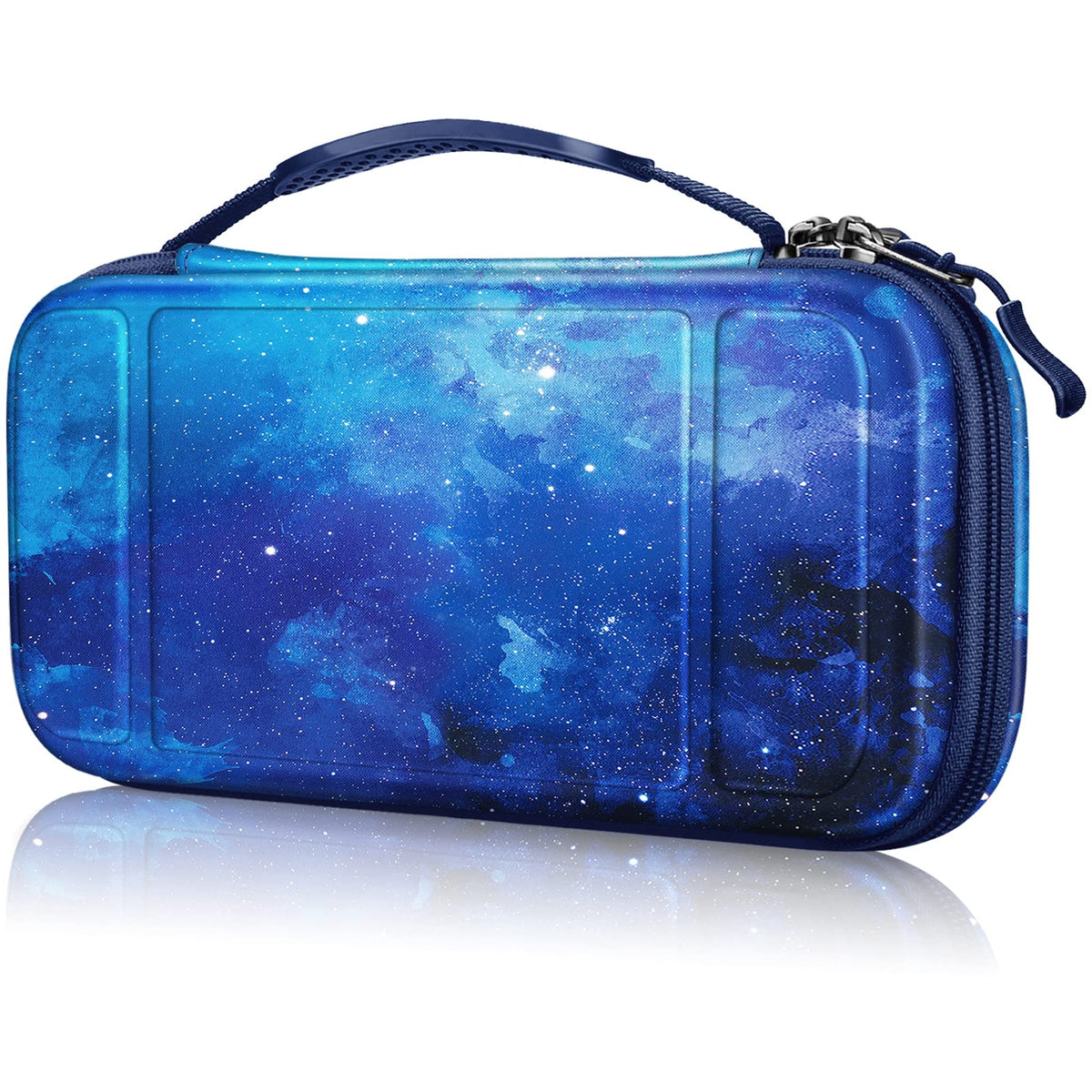 FINTIE Carrying Case for Nintendo Switch Lite 2019  [Shockproof] Hard Shell Protective Cover Tpartyl Bag with Game Card & Micro SD Card sections for Switch Lite Console & Accessories  Starry Sky