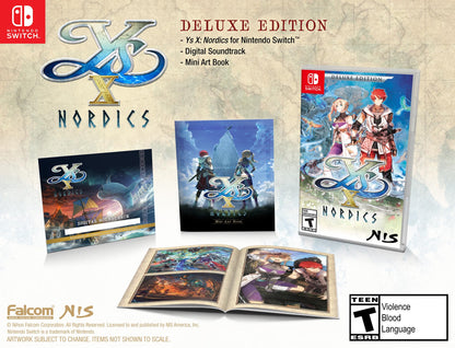 NIS America Ys X: Nordics Deluxe Edition for Nintendo Switch - Action RPG Adventure Game
