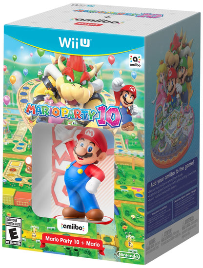 Nintendo Mario Party 10 Bundle with Mario amiibo - Wii U, WUPRABAE, Fun Multiplayer Gaming Experience