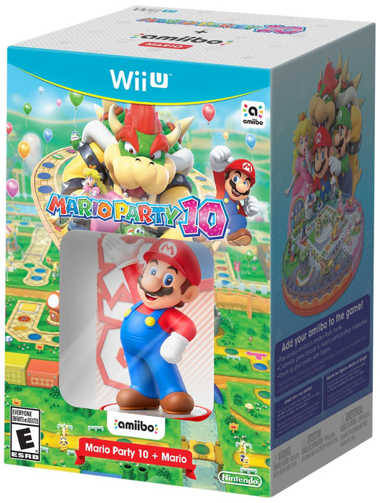 Nintendo Mario Party 10 Bundle with Mario amiibo - Wii U, WUPRABAE, Fun Multiplayer Gaming Experience
