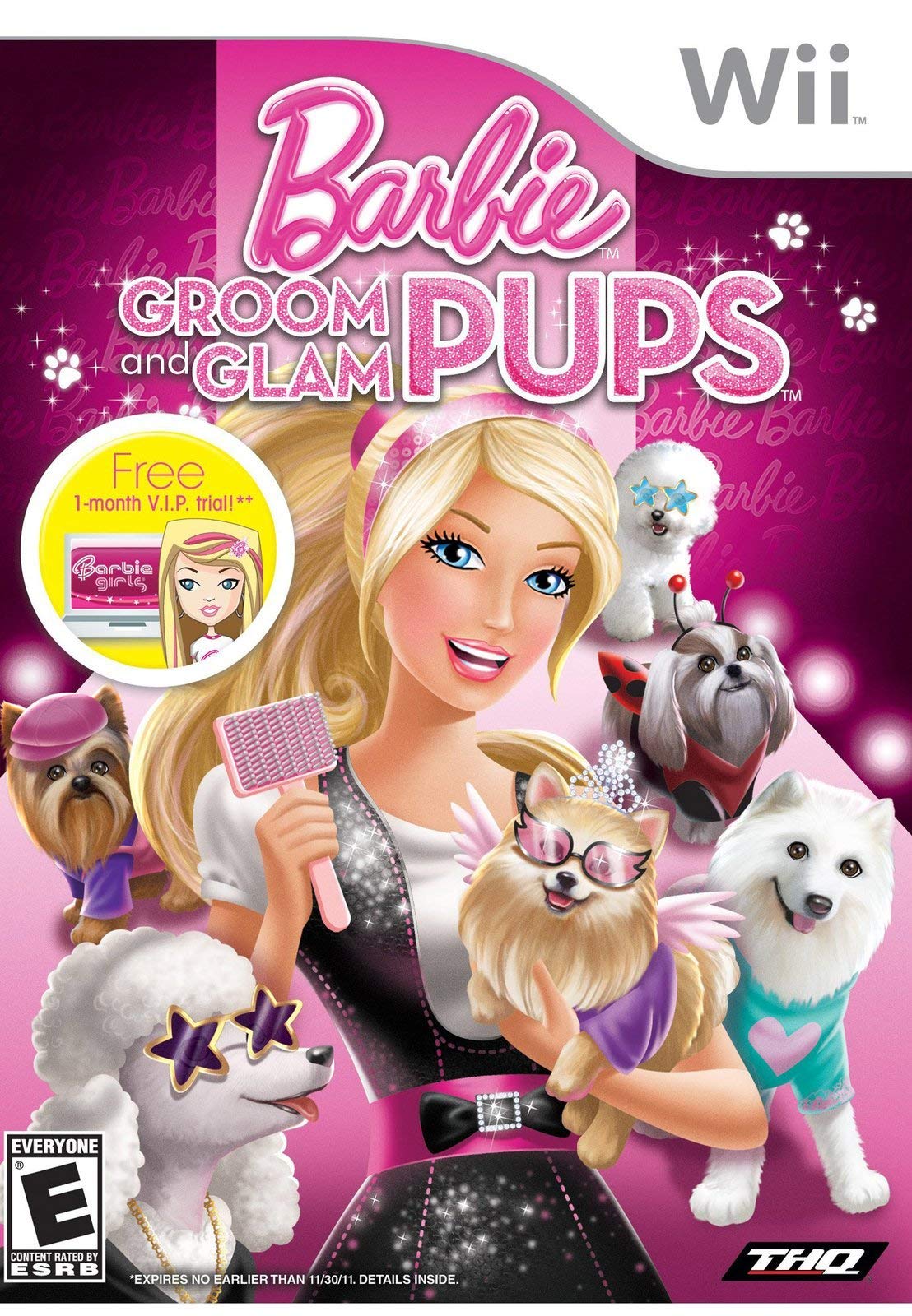 Nintendo Wii Barbie Groom And Glam Pups - Renewed Edition, Fun Pet Grooming Game