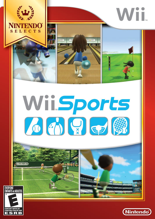 Nintendo Wii Sports (Nintendo Selects) - Model RVLPRSPE - Classic Sports Game for Wii Console