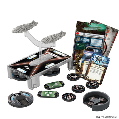 Atomic Mass Games Star Wars: Armada Rebel Transports Expansion Pack - GR-75 Fleet Support, Cardboard, 4 Players, Black