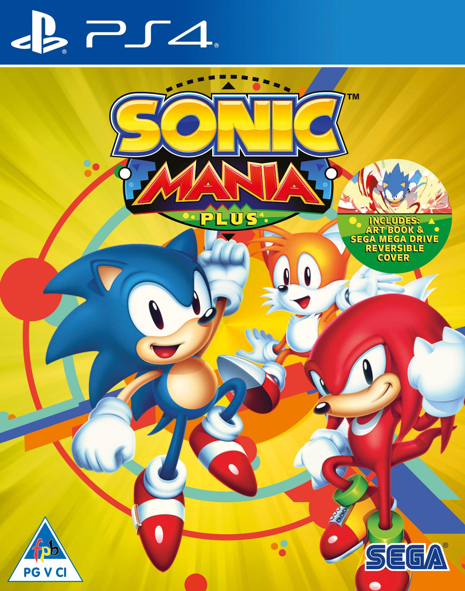 SEGA Sonic Mania Plus for PS4 - Action Platformer Game, Model 221215
