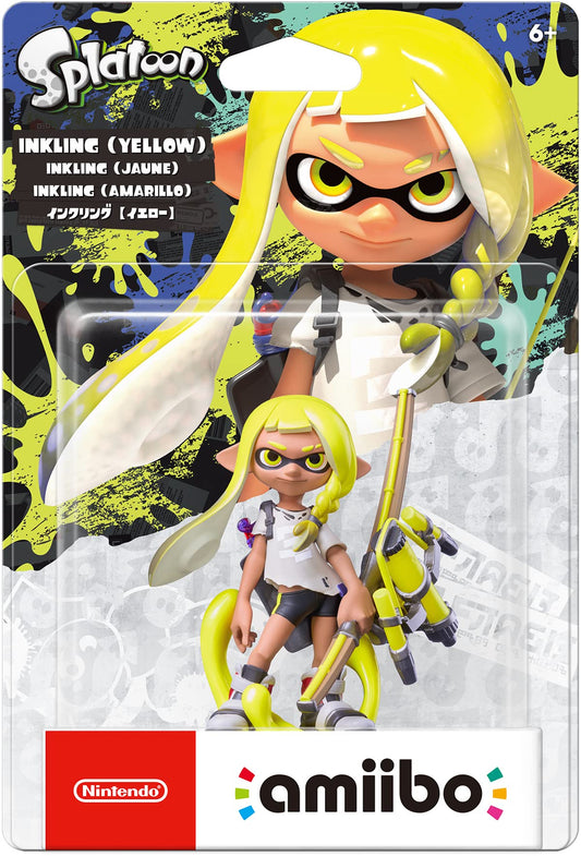 Nintendo amiibo - Inkling (Yellow) - Splatoon Series - Model NVL-C-AKAZ - Multicolored