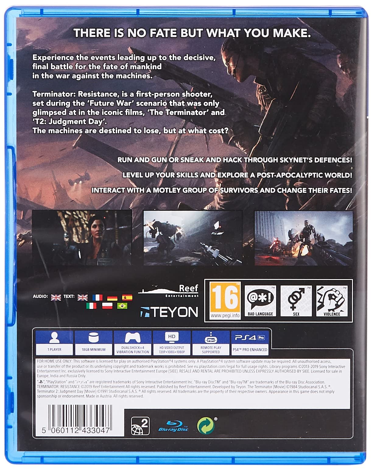 Reef Entertainment Terminator Resistance PS4 Game Model 053088