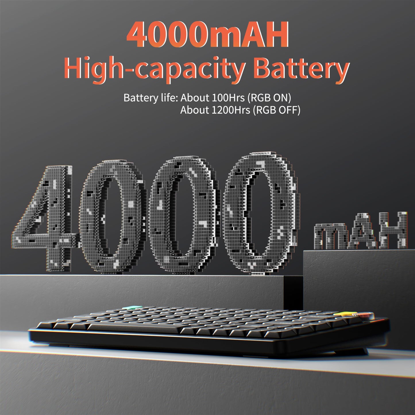 nuphy Air75 V3 Wireless Mechanical Keyboard, 84 Keys, RGB Backlit, Low Profile, Black-Brown Nano Switch, Gasket Mounted, Bluetooth/2.4GHz/USB-C