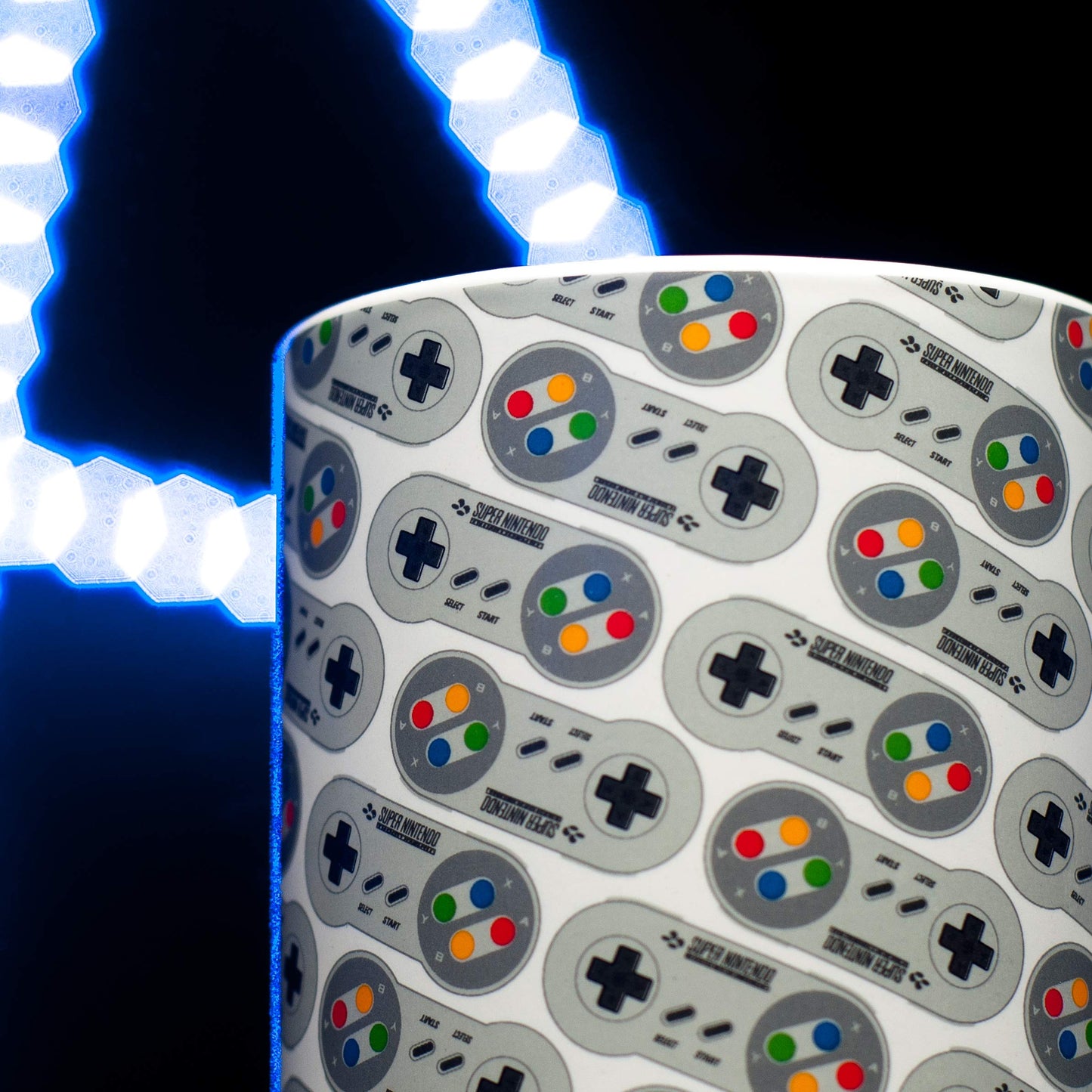 Paladone SNES Controller Ceramic Coffee Mug, 10oz, Multi-colour, Model PP3968NN