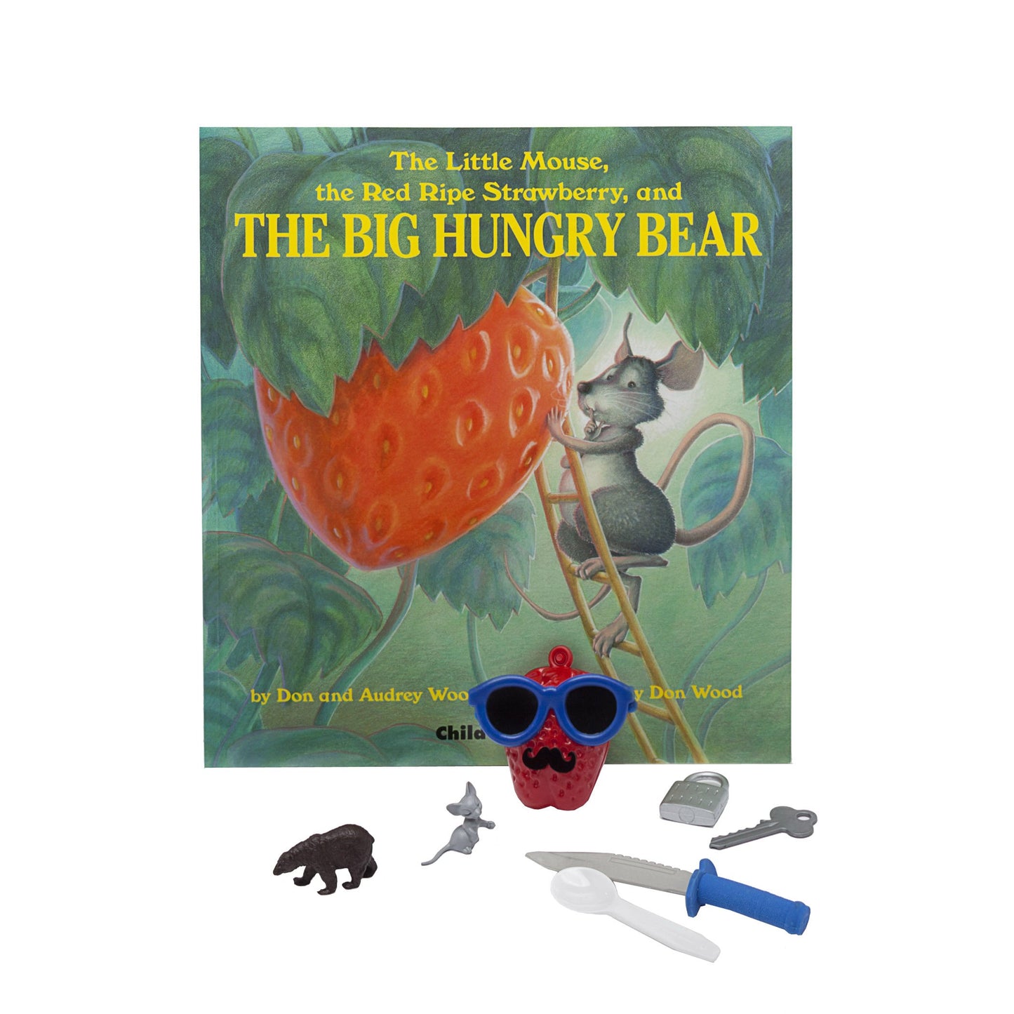 Primary Concepts 3-D Storybook: The Little Mouse, The Red Ripe Strawberry & The Big Hungry Bear - Childrens Book, Model PC-1644, Paper